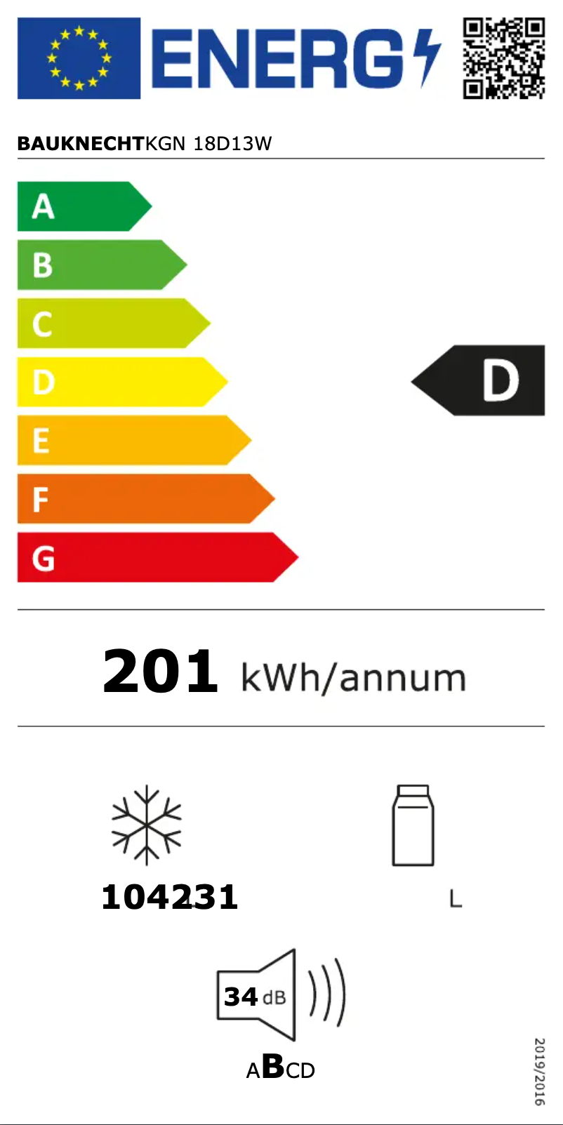 Image de la première page du manuel de l'appareil KGN 18D13W