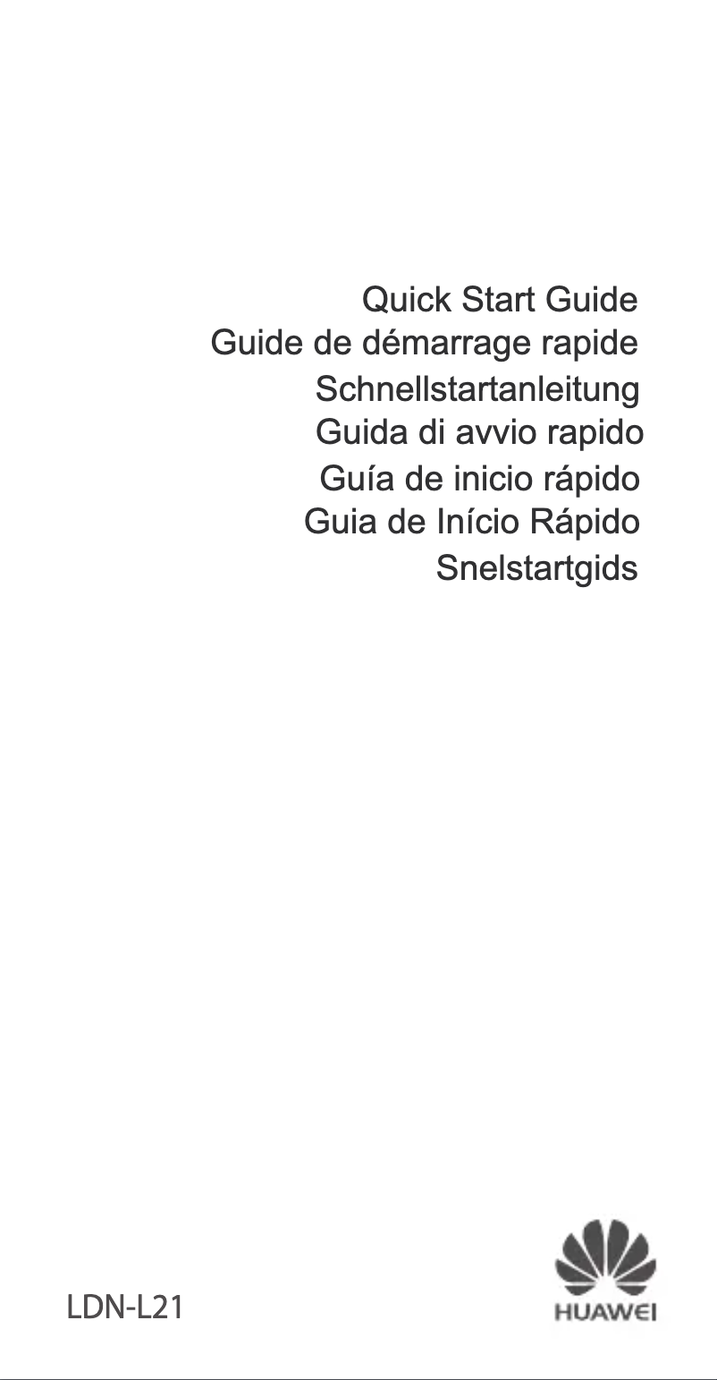 Page 1 de la notice Guide de démarrage rapide Huawei Y7