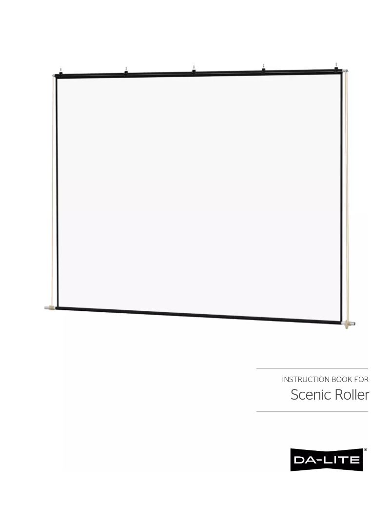 Page n°1 - Manuel utilisateur Da-Lite Scenic Roller 40380