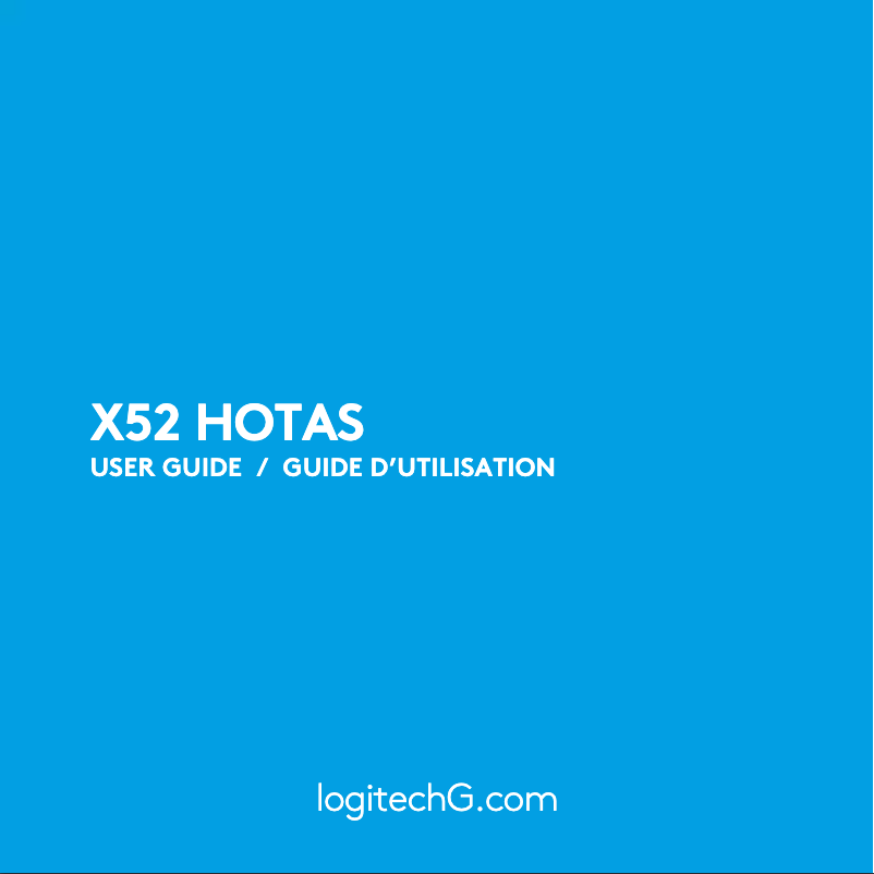 Page 1 de la notice Manuel utilisateur Logitech G X52 HOTAS