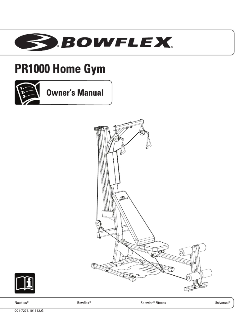 Page n°1 - Guide de démarrage rapide Bowflex PR1000