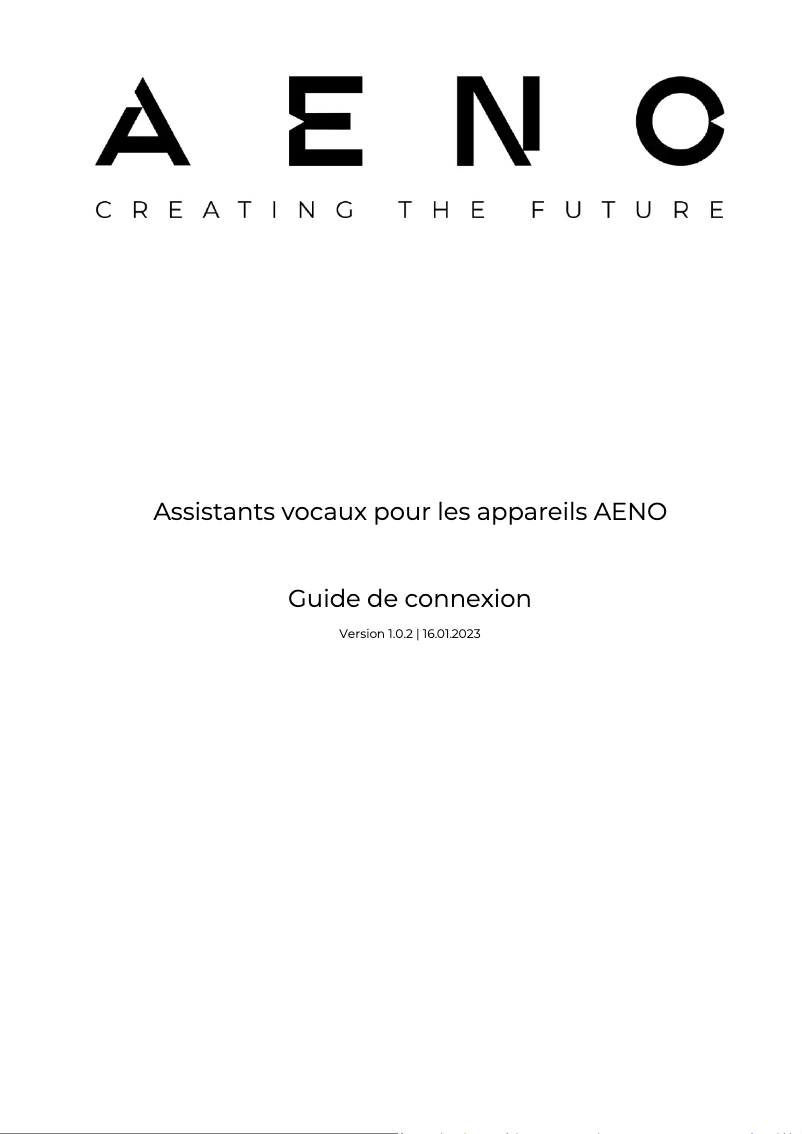 Page 1 de la notice Manuel utilisateur AENO EK8S