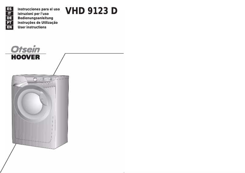 Image de la première page du manuel de l'appareil VHD 9123D-37