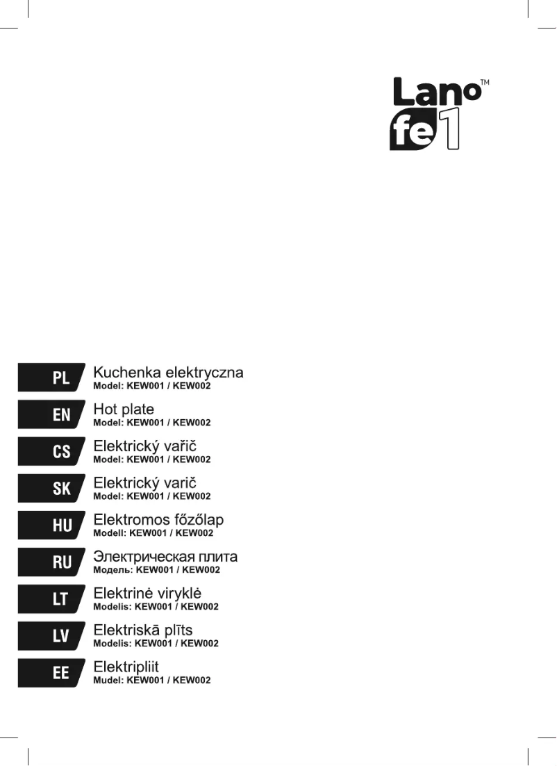 Page 1 de la notice Manuel utilisateur Lafe KEW002