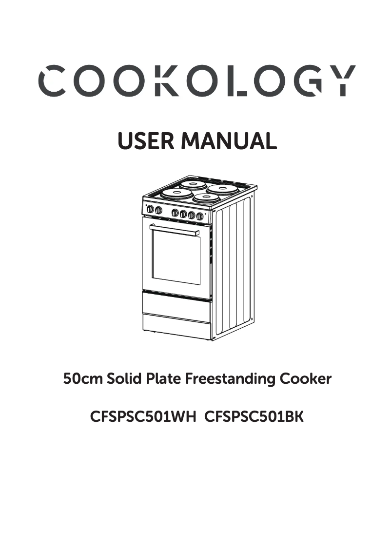 Image de la première page du manuel de l'appareil CFSPSC501WH