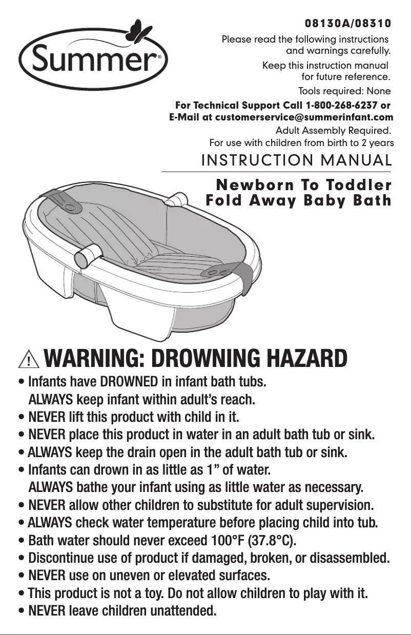 Image de la première page du manuel de l'appareil Fold Away 08130