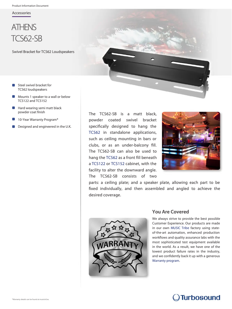 Image de la première page du manuel de l'appareil TCS62-SB