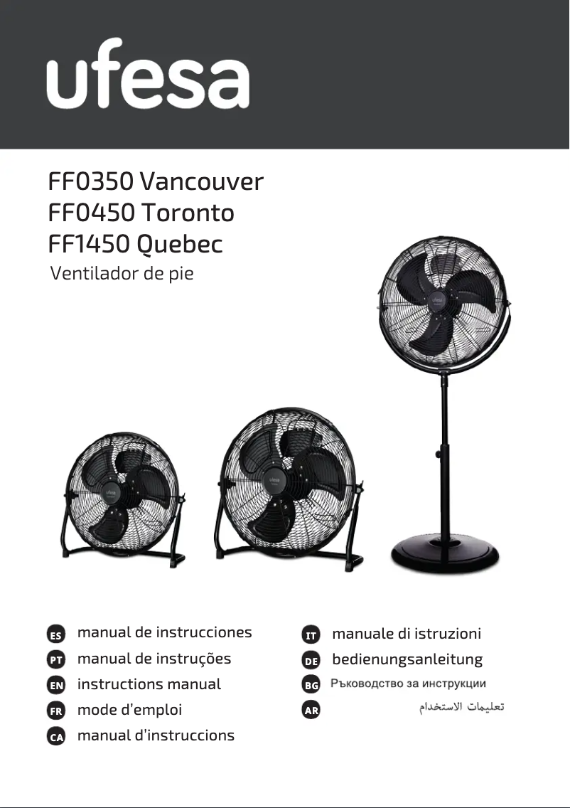 Page 1 de la notice Manuel utilisateur Ufesa Vancouver