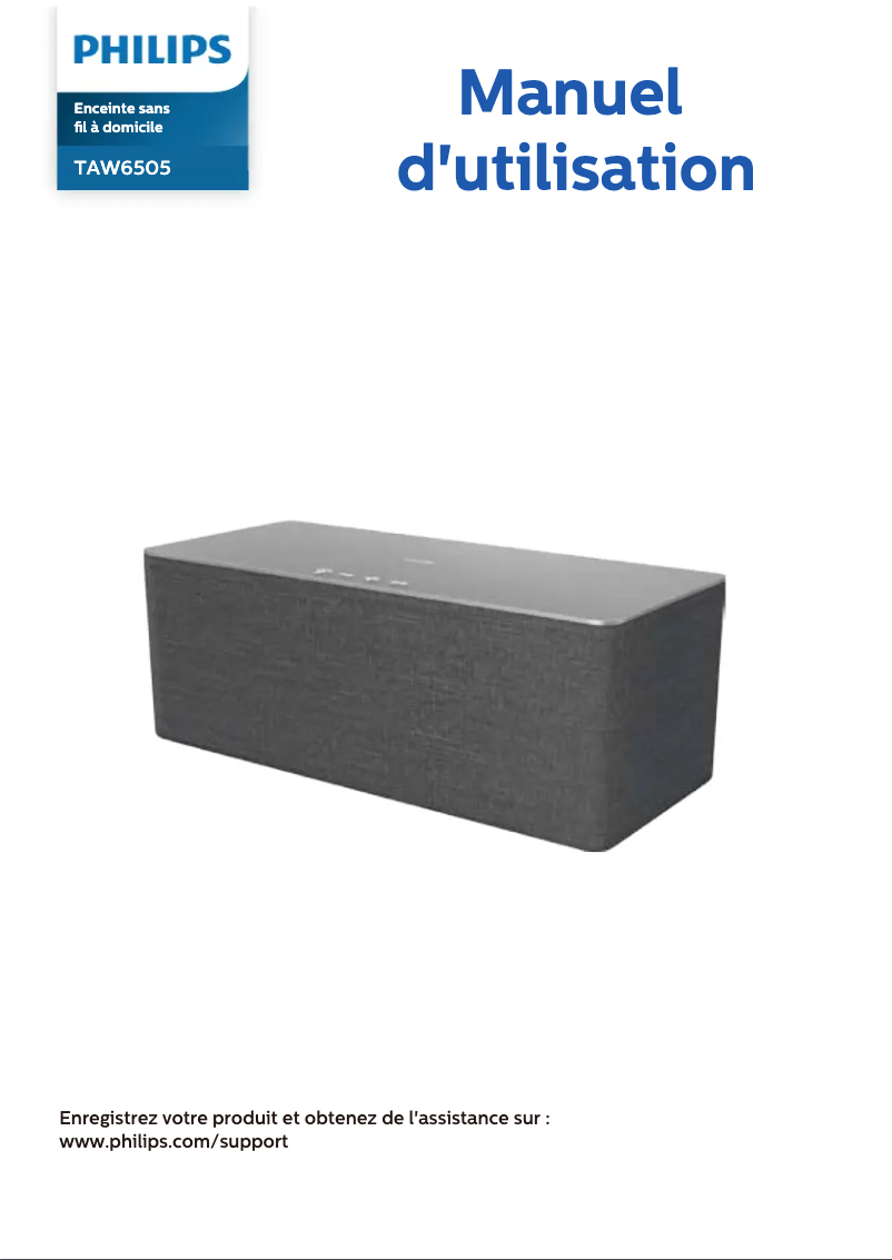 Image de la première page du manuel de l'appareil TAW6505