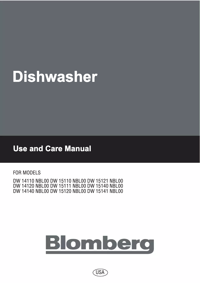 Page n°1 - Manuel utilisateur Blomberg DW14120