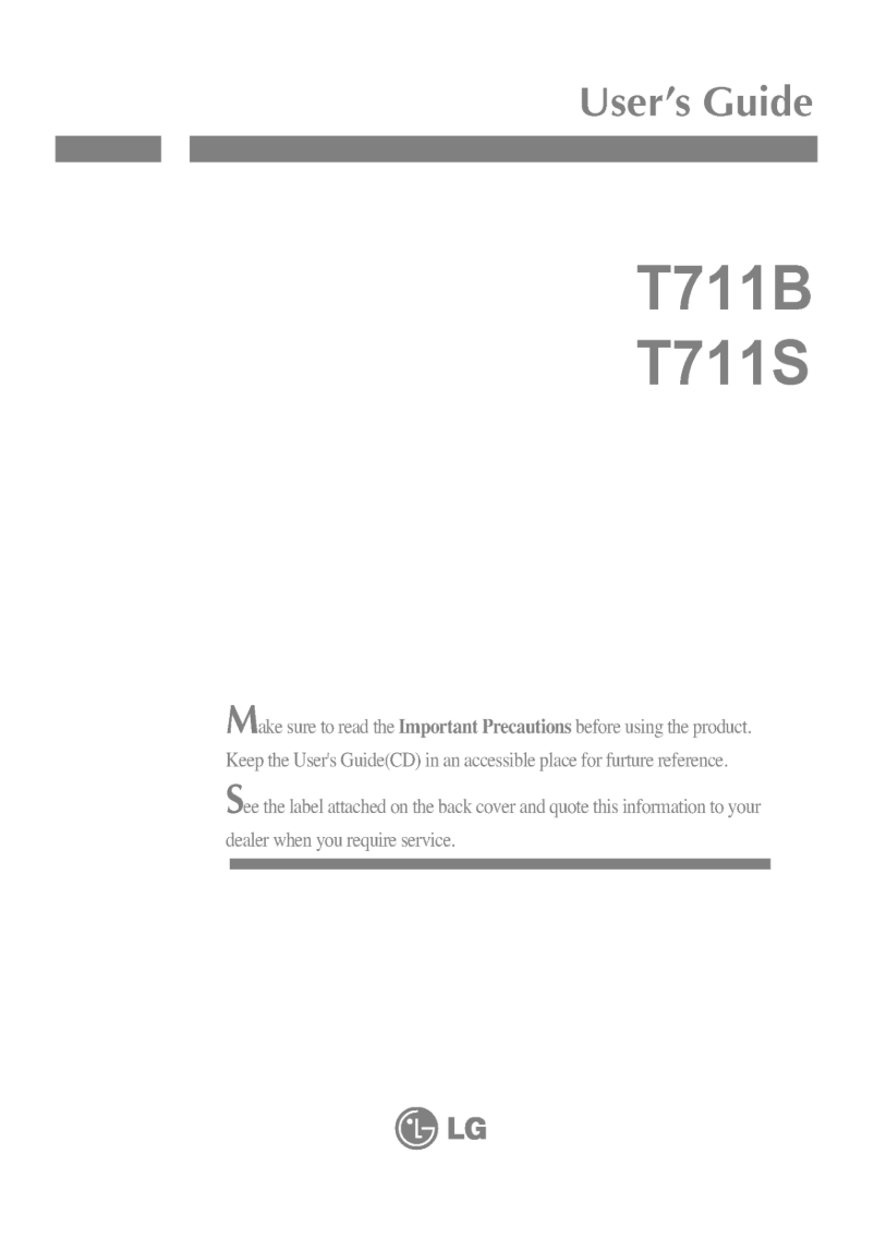 Page n°1 - Manuel utilisateur LG T711SR