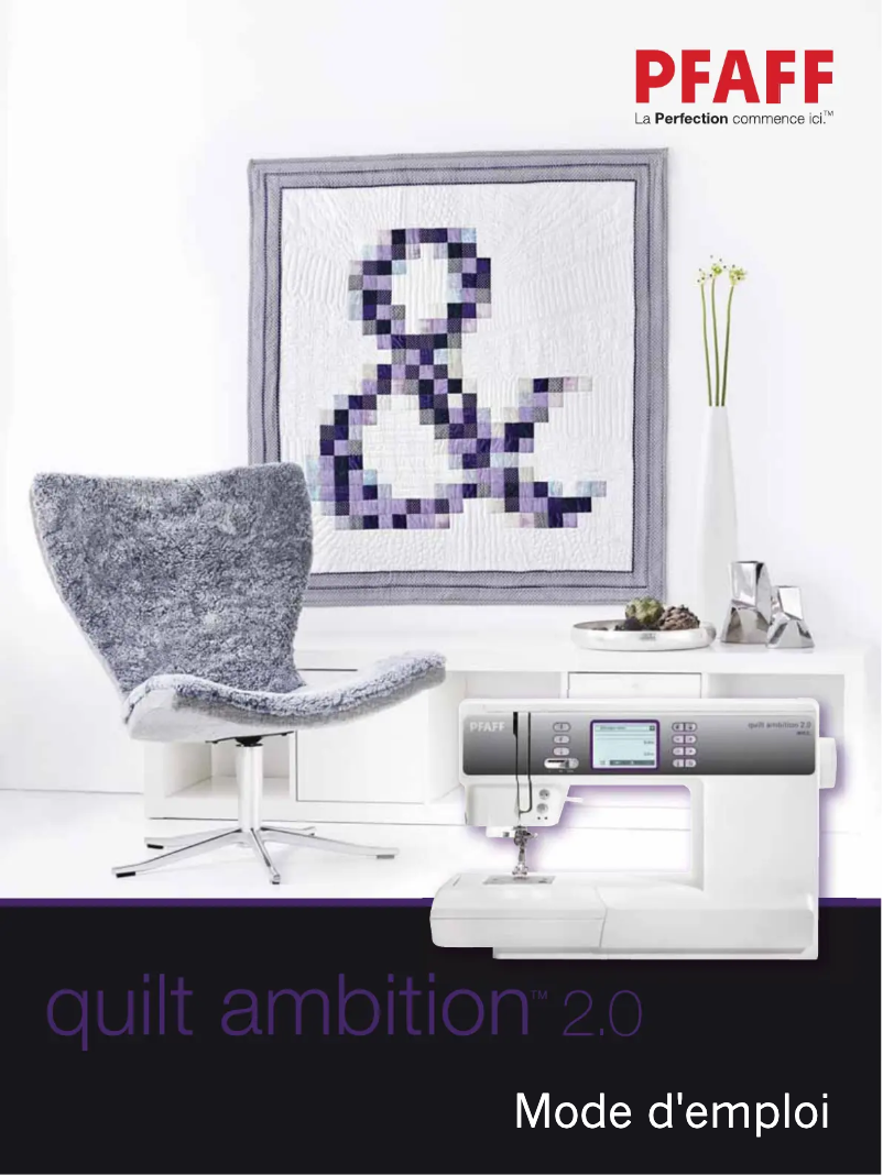 Image de la première page du manuel de l'appareil Quilt Ambition 2.0