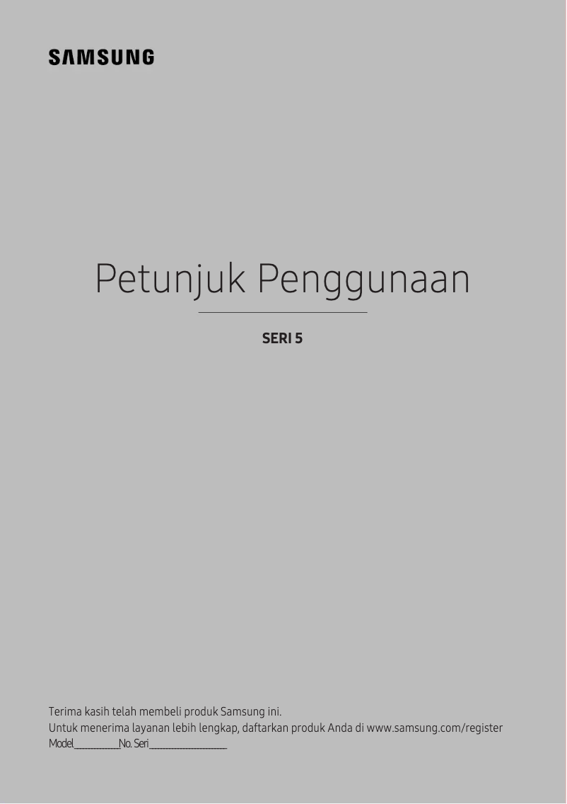 Page 1 de la notice Manuel utilisateur Samsung UA43K5500AK