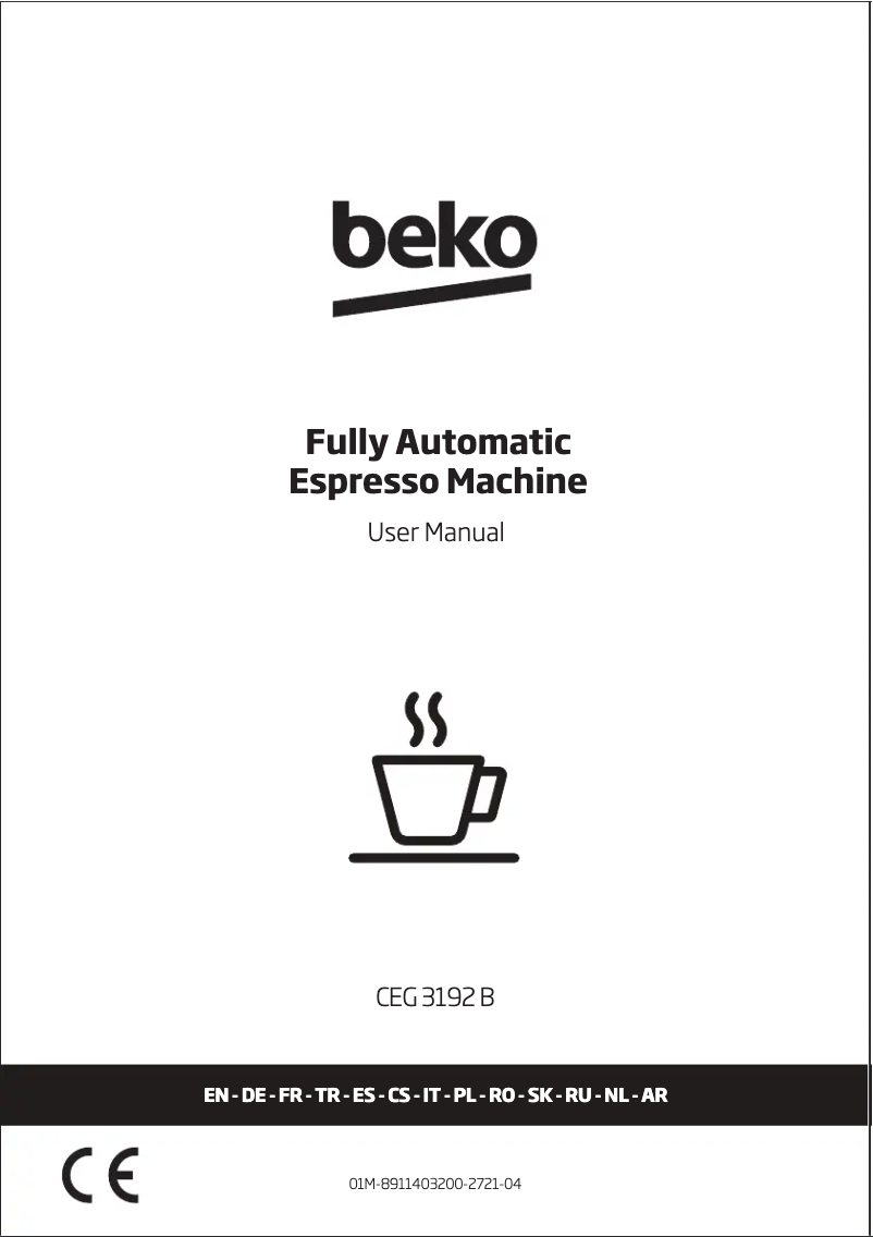 Image de la première page du manuel de l'appareil CEG 3192 B