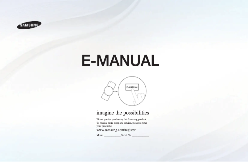 Page 1 de la notice Manuel utilisateur Samsung LA32D550K7R