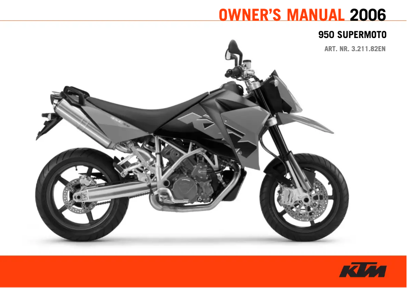 Página 1 del manual Manual de usuario KTM 950 Supermoto (2006)
