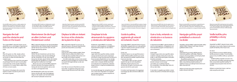 Page 1 de la notice Manuel utilisateur BRIO 34000