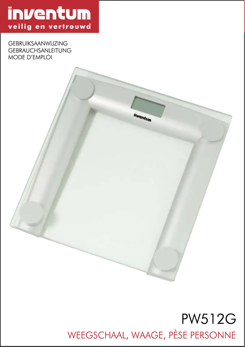 Page n°1 - Manuel utilisateur Inventum PW512G