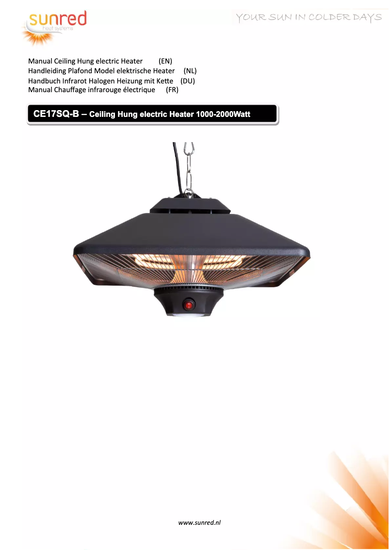 Page n°1 - Manuel utilisateur SunRed Spica Square