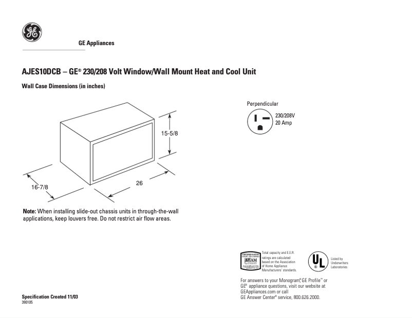 Imagen de la primera página del manual del dispositivo AJES10DCB
