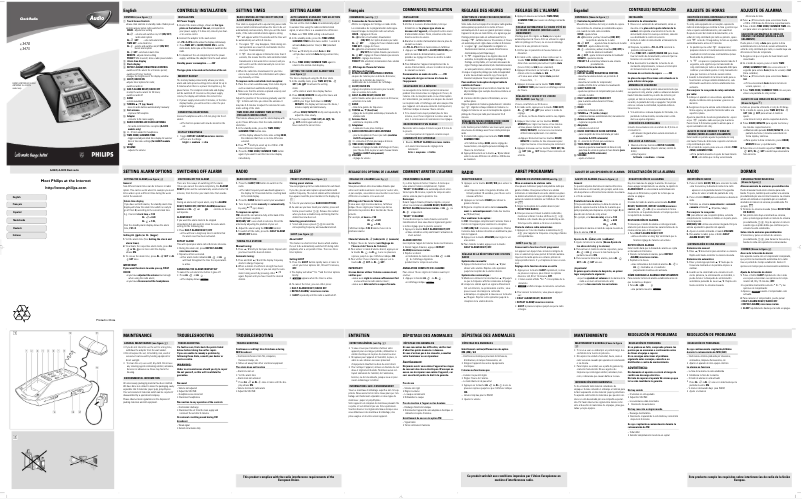 Page 1 de la notice Manuel utilisateur Philips AJ3475