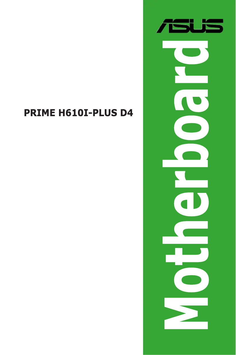 First page image of the manual for PRIME H610I-PLUS D4
