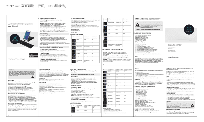 Page n°1 - Manuel utilisateur Xlyne HB022A