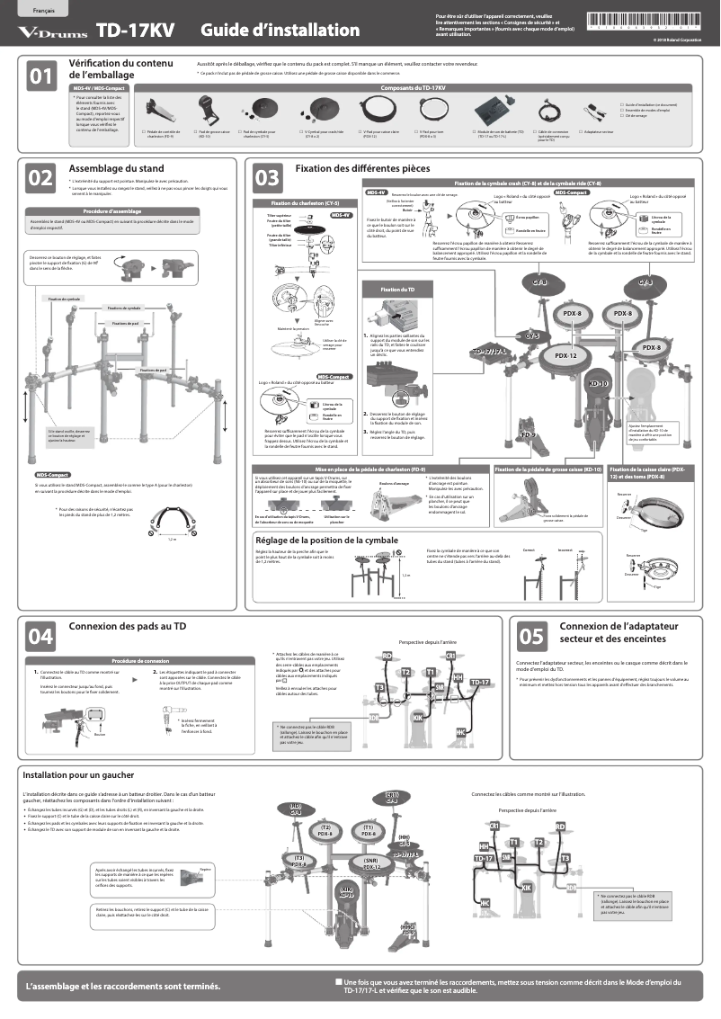 Image de la première page du manuel de l'appareil TD-17KV-L
