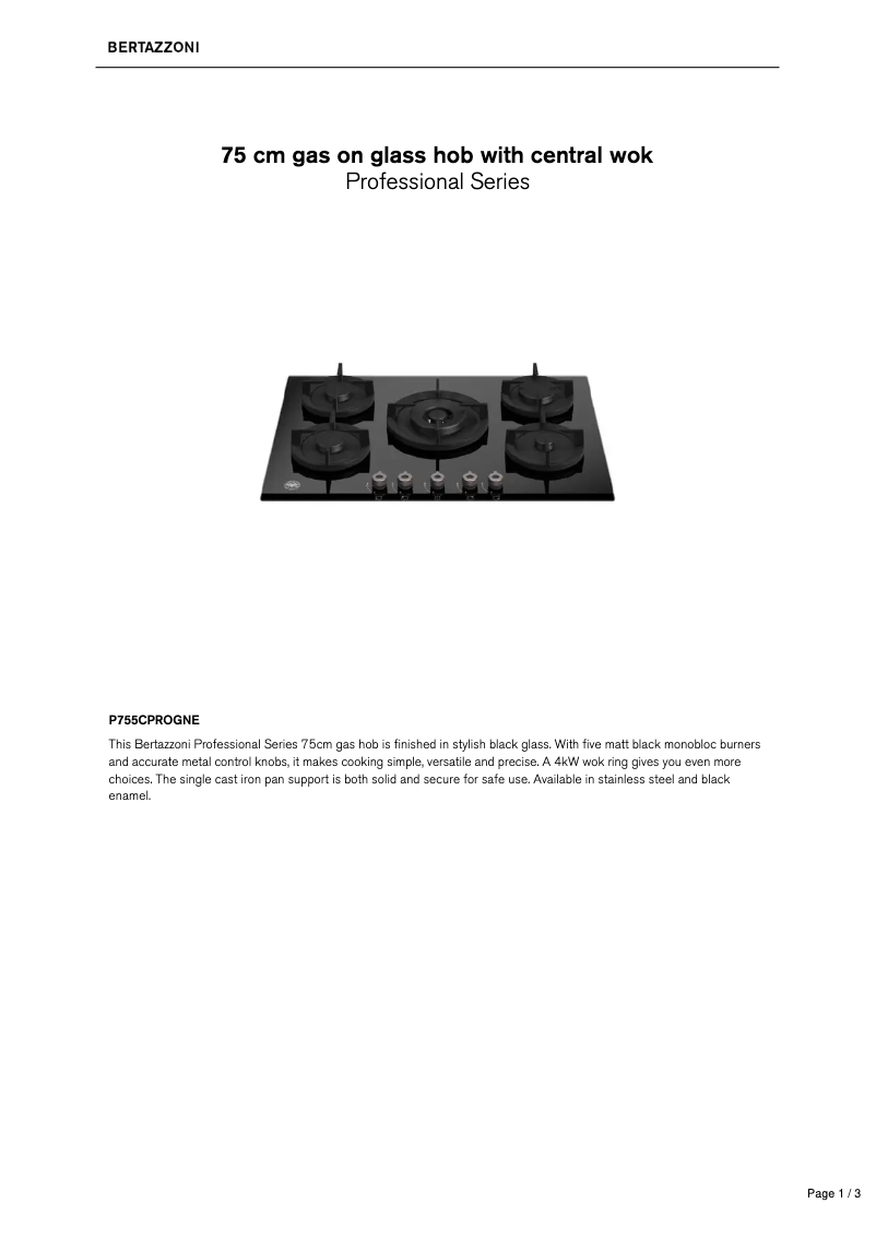 Image de la première page du manuel de l'appareil P755CPROGNE