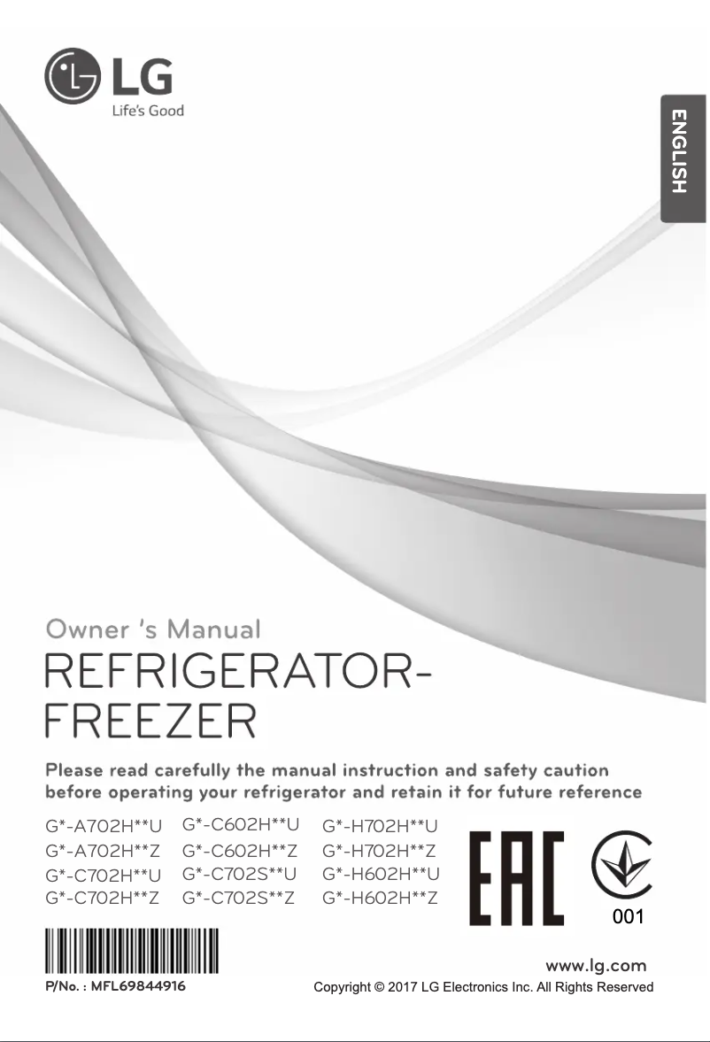 Image de la première page du manuel de l'appareil GN-H702HEHZ