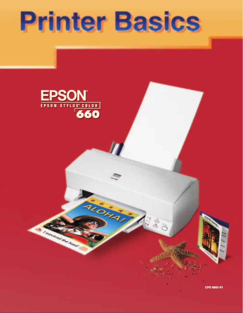 Image de la première page du manuel de l'appareil Stylus Color 660