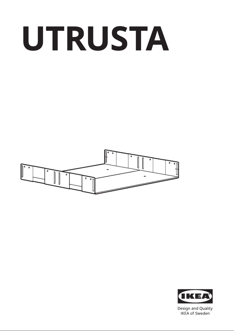 Image de la première page du manuel de l'appareil UTRUSTA 103.019.60