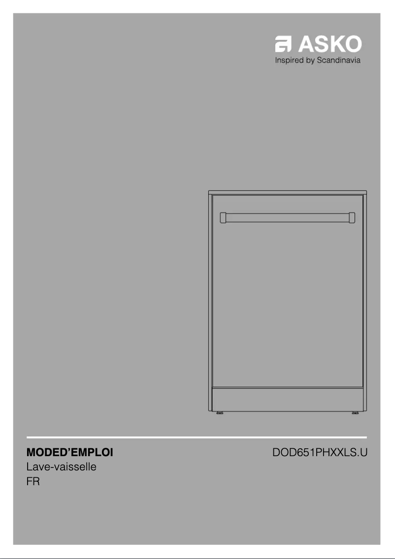 Page n°1 - Manuel utilisateur Asko DOD651PHXXLS.U