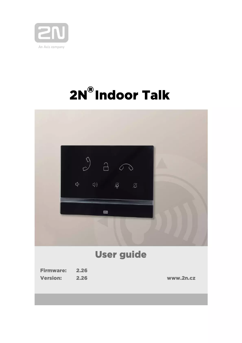 Image de la première page du manuel de l'appareil Indoor Talk