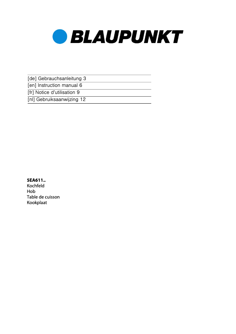 Image de la première page du manuel de l'appareil 5EA 61150