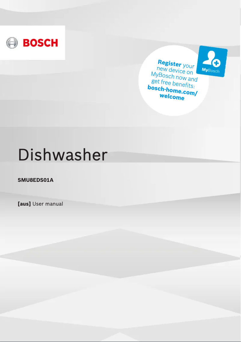 Page n°1 - Manuel utilisateur Bosch SMU8EDS01A