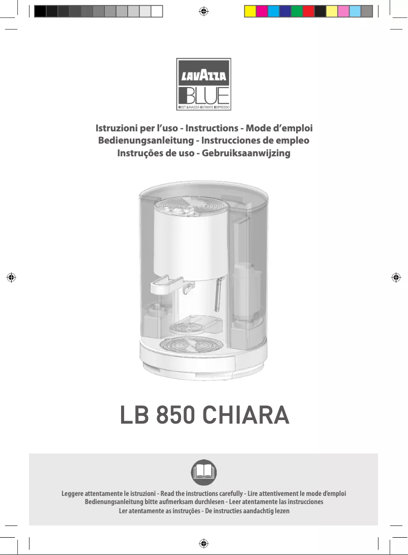 Page n°1 - Manuel utilisateur Lavazza LB 850 CHIARA