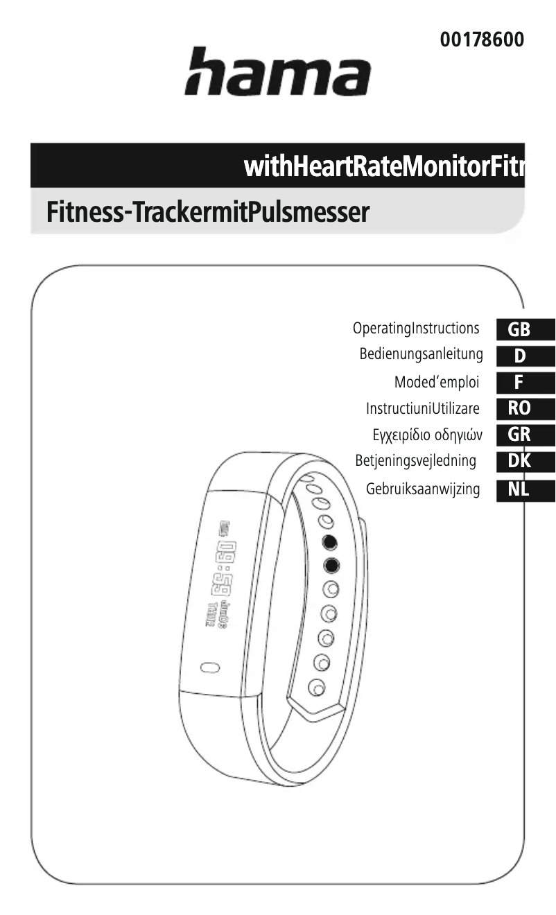 Page n°1 - Manuel utilisateur Hama Fit Track 1900