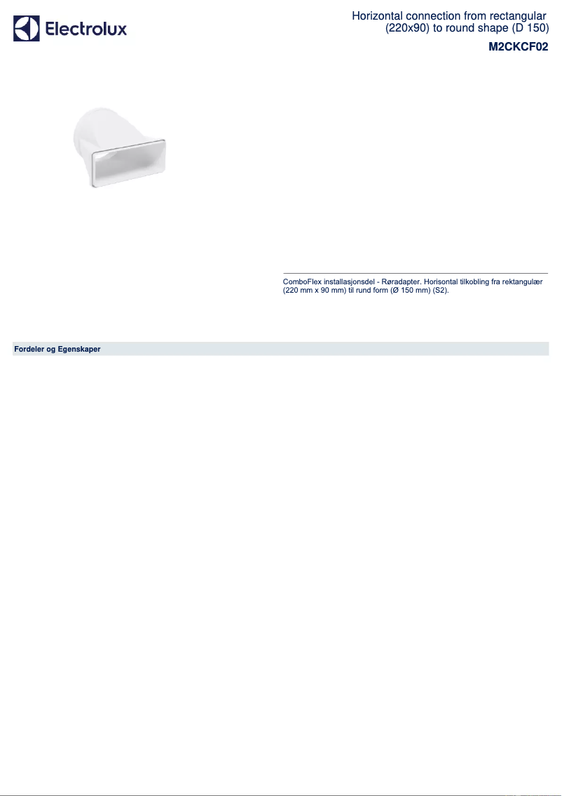 Image de la première page du manuel de l'appareil M2CKCF02