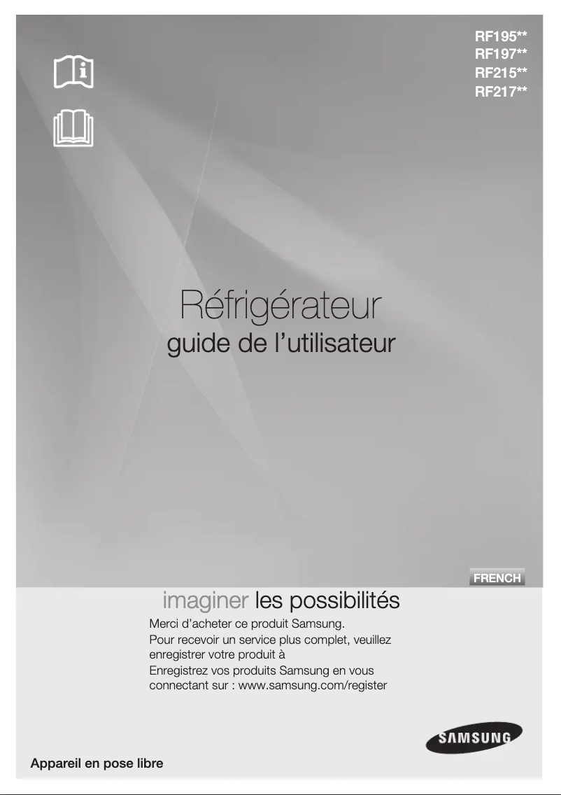 Page n°1 - Manuel utilisateur Samsung RF197AC