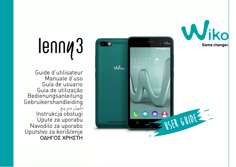 Page n°1 - Manuel utilisateur Wiko Lenny 3 Dual Sim