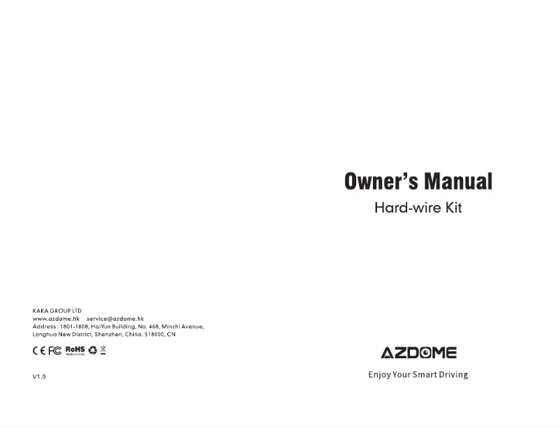 Image de la première page du manuel de l'appareil JYX03