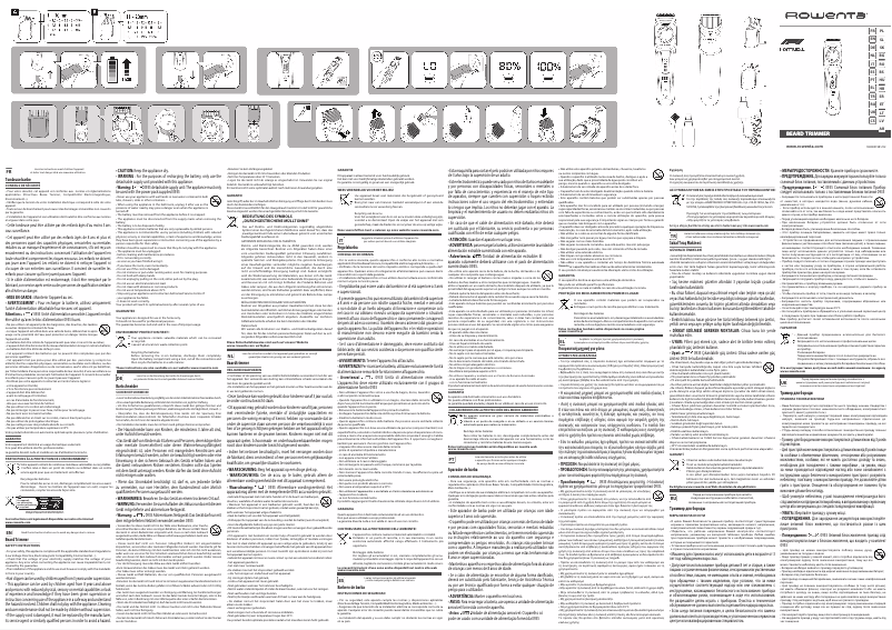 Page n°1 - Manuel utilisateur Rowenta Virtuo Formula 1 TN384M
