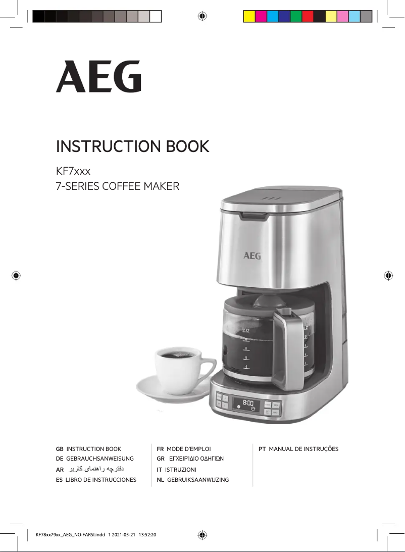 Page n°1 - Manuel utilisateur AEG KF7800