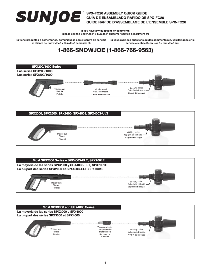 Image de la première page du manuel de l'appareil SPX-FC26