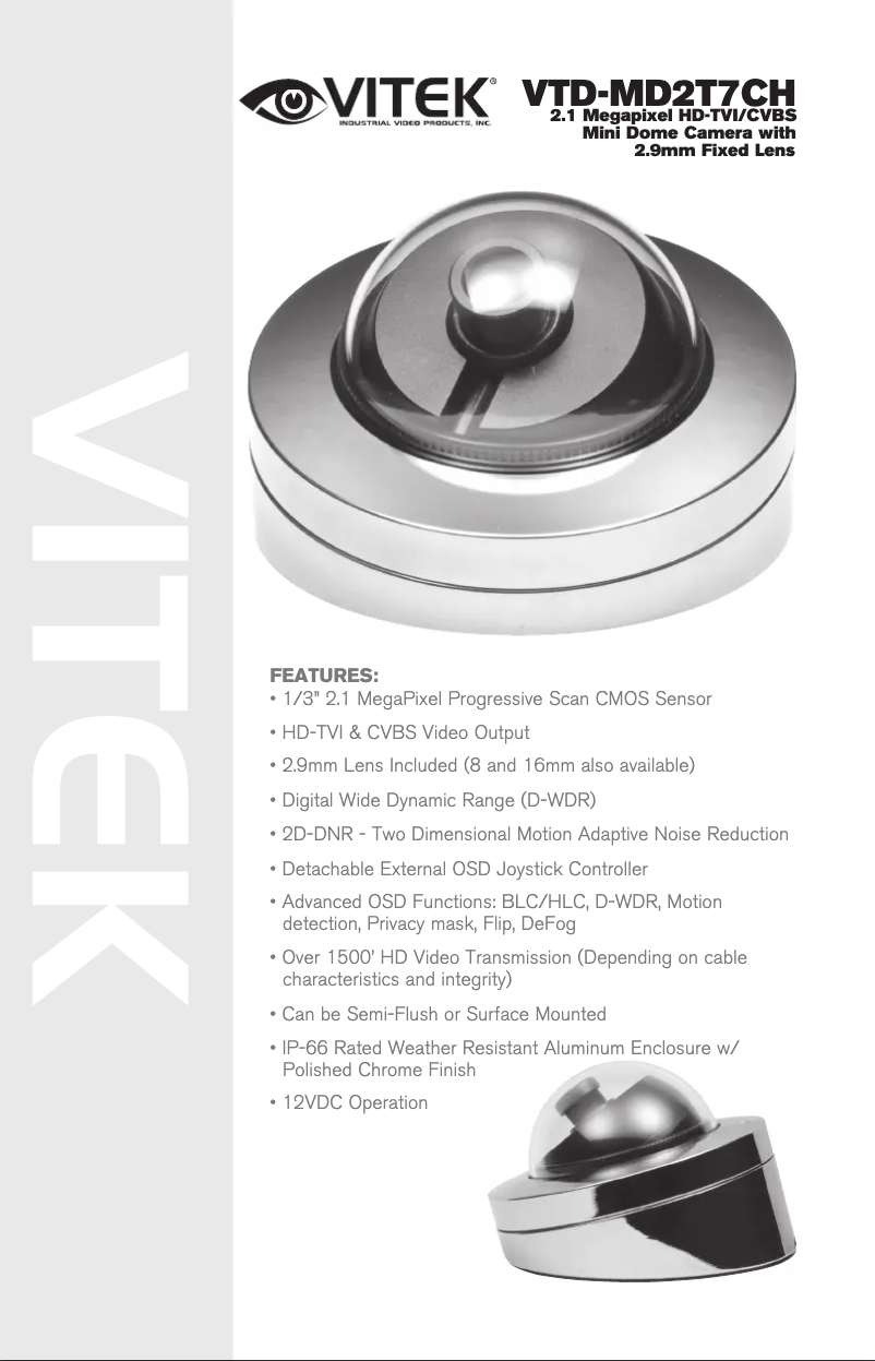 Image de la première page du manuel de l'appareil VTD-MD2T7CH