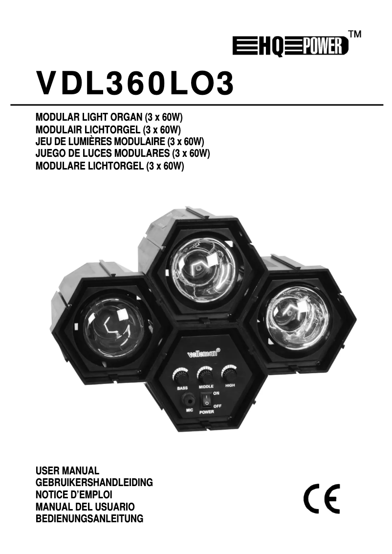 Página 1 del manual Manual de usuario Velleman vdl360lo3