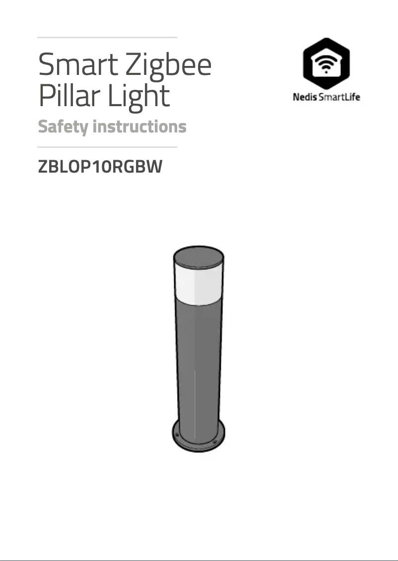 Image de la première page du manuel de l'appareil ZBLOP10RGBW