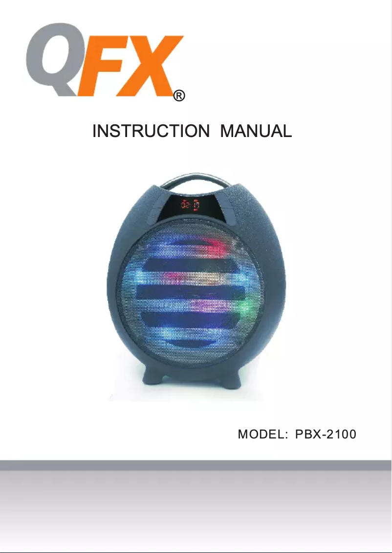 Page 1 de la notice Manuel utilisateur QFX PBX-2100