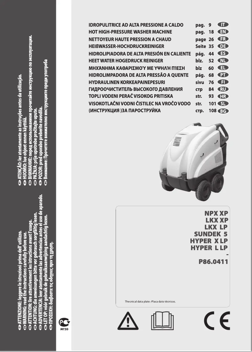 Page 1 de la notice Manuel utilisateur Lavorwash Hyper L LP